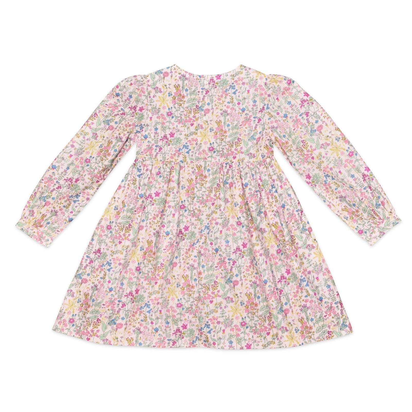 Ellie Pale Pink Floral Dress - Cou Cou Baby