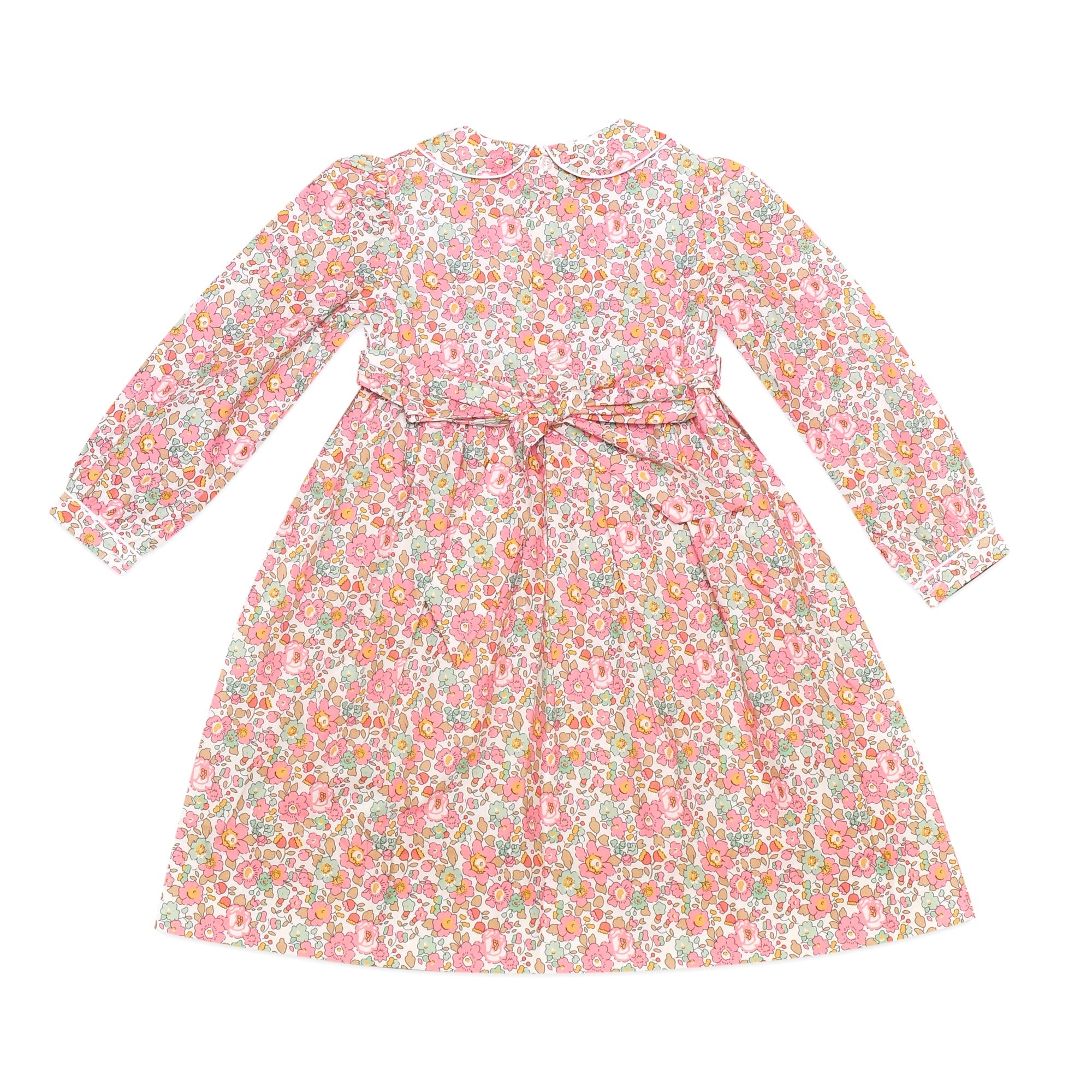 Chloe Pale Pink Liberty Print Smock Dress - Cou Cou Baby