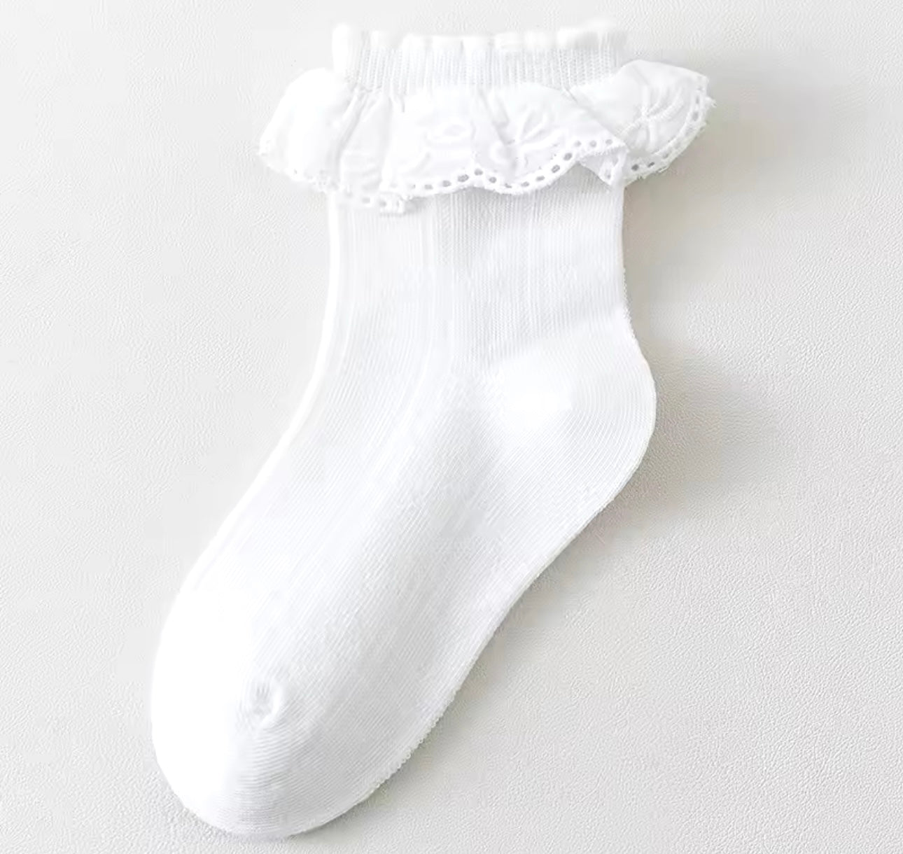 Eyelet Frilly Socks - Cou Cou Baby