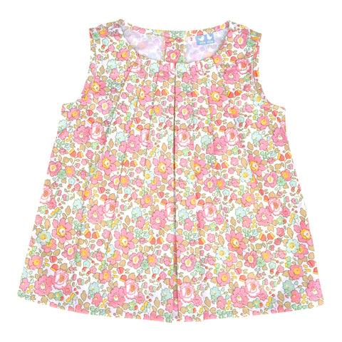 Florrie Tunic Top In Pale Pink Liberty Print - Cou Cou Baby