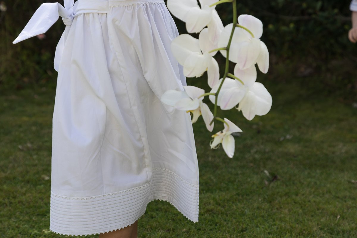 Pleated Dress In White - Cou Cou Baby