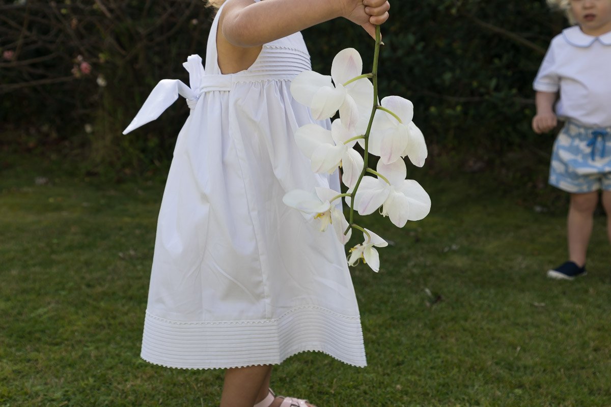 Pleated Dress In White - Cou Cou Baby