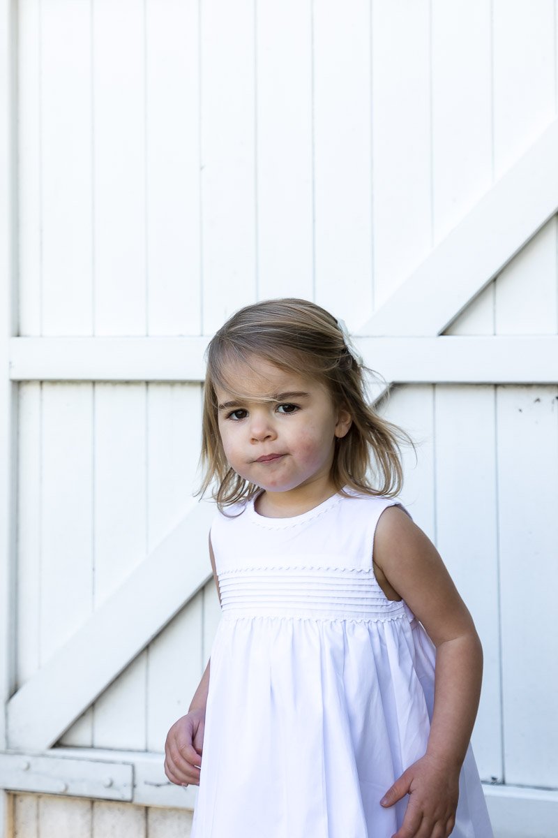 Pleated Dress In White - Cou Cou Baby