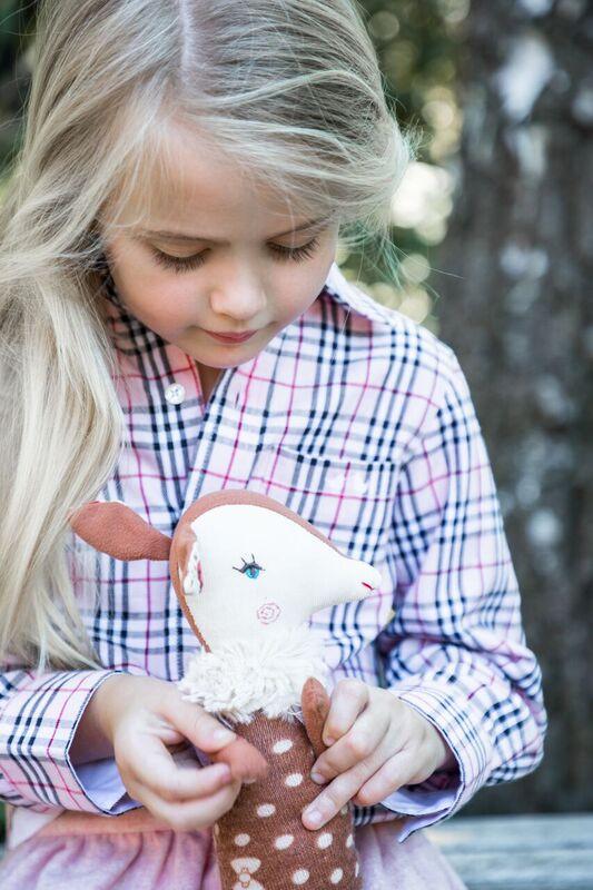 Pink, Red And White Oxford Shirt - Cou Cou Baby
