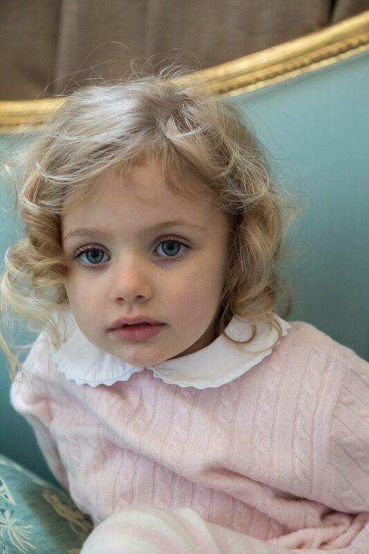 Cashmere Cable Knit Jumper In Pink - Cou Cou Baby
