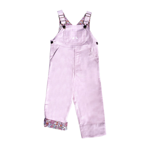 Corduroy Overalls In Pale Pink - Cou Cou Baby
