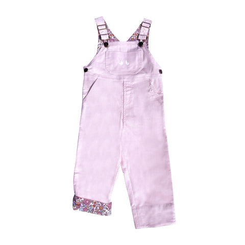 Corduroy Overalls In Pale Pink - Cou Cou Baby
