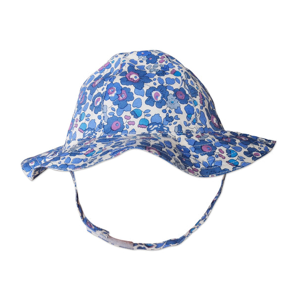 Florrie Hat In Navy And Blue Liberty Print - Cou Cou Baby