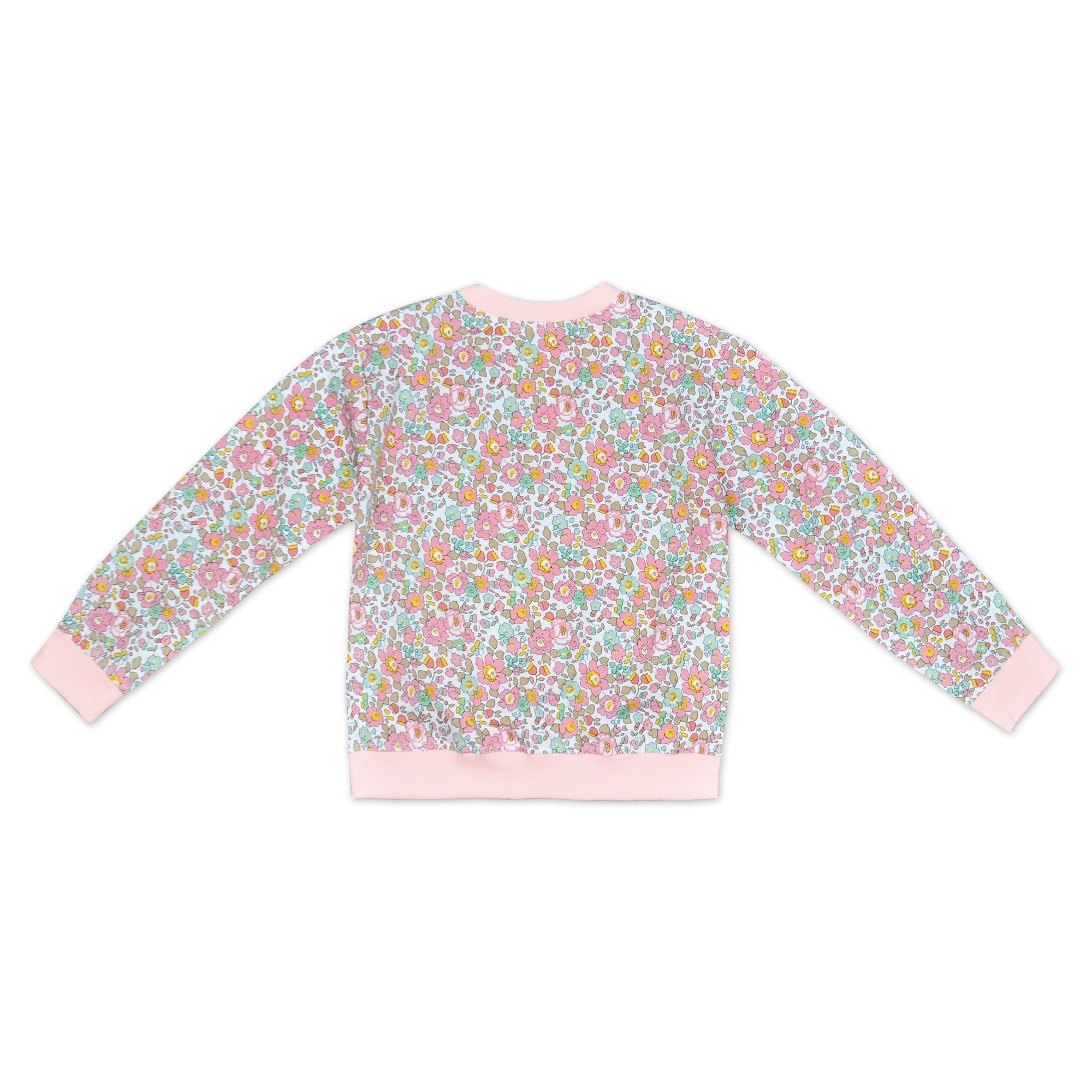 Bessie Pink Liberty Print Sweater - Cou Cou Baby