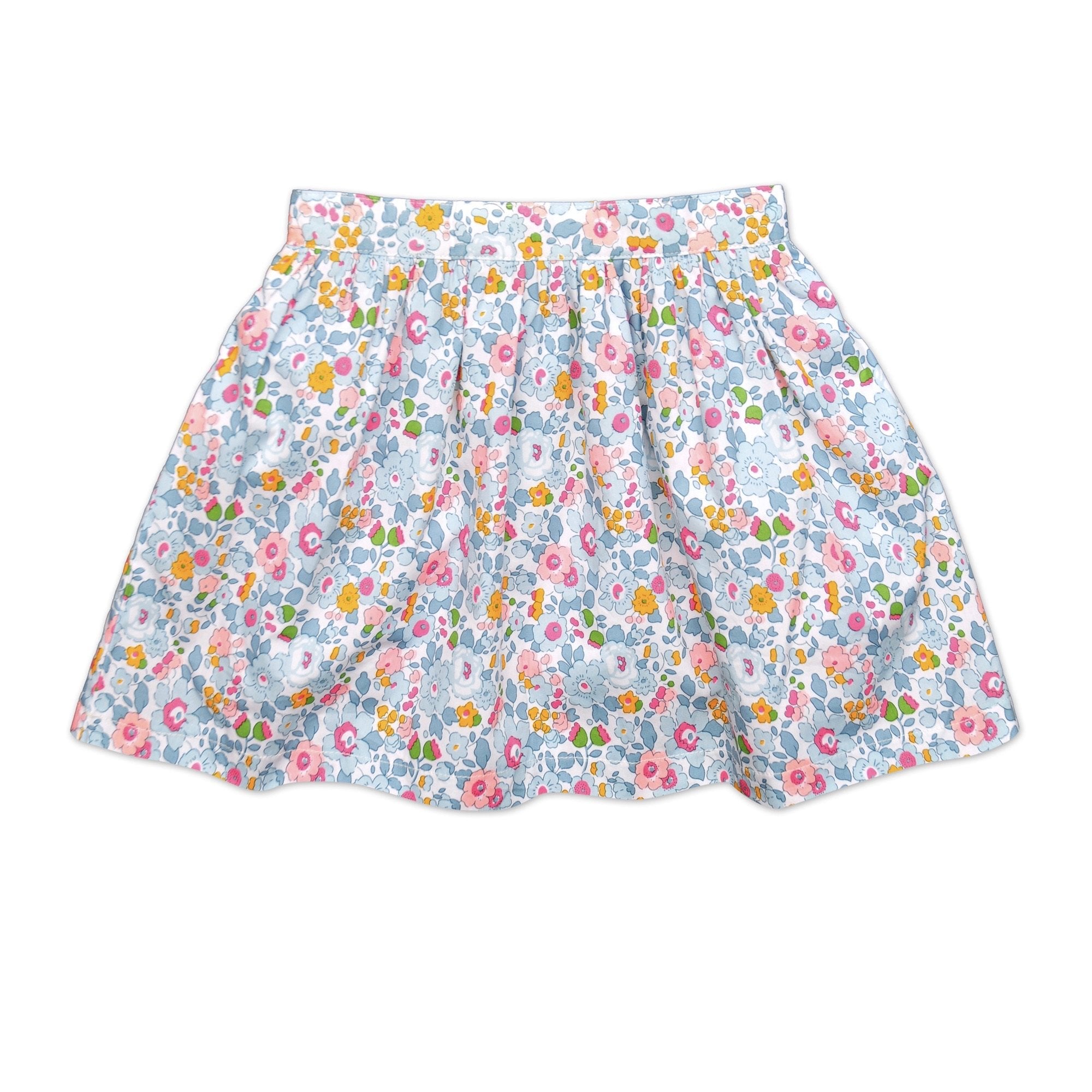 Blue Liberty Print Skirt - Cou Cou Baby