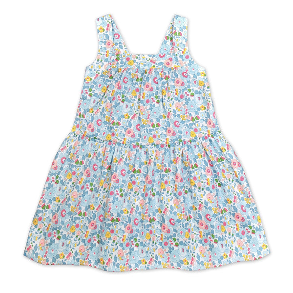 Camilla Dress In Pale Blue Liberty Print - Cou Cou Baby