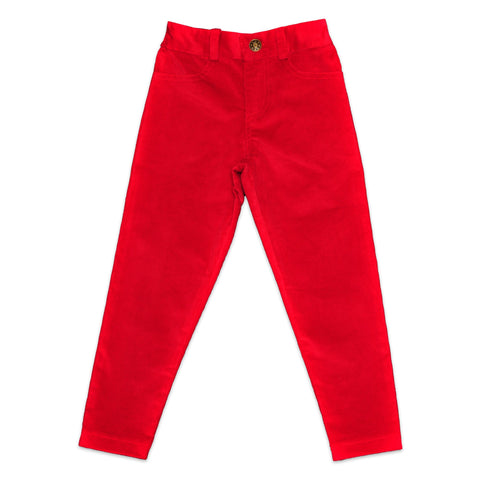 Corduroy Pants In Red - Cou Cou Baby