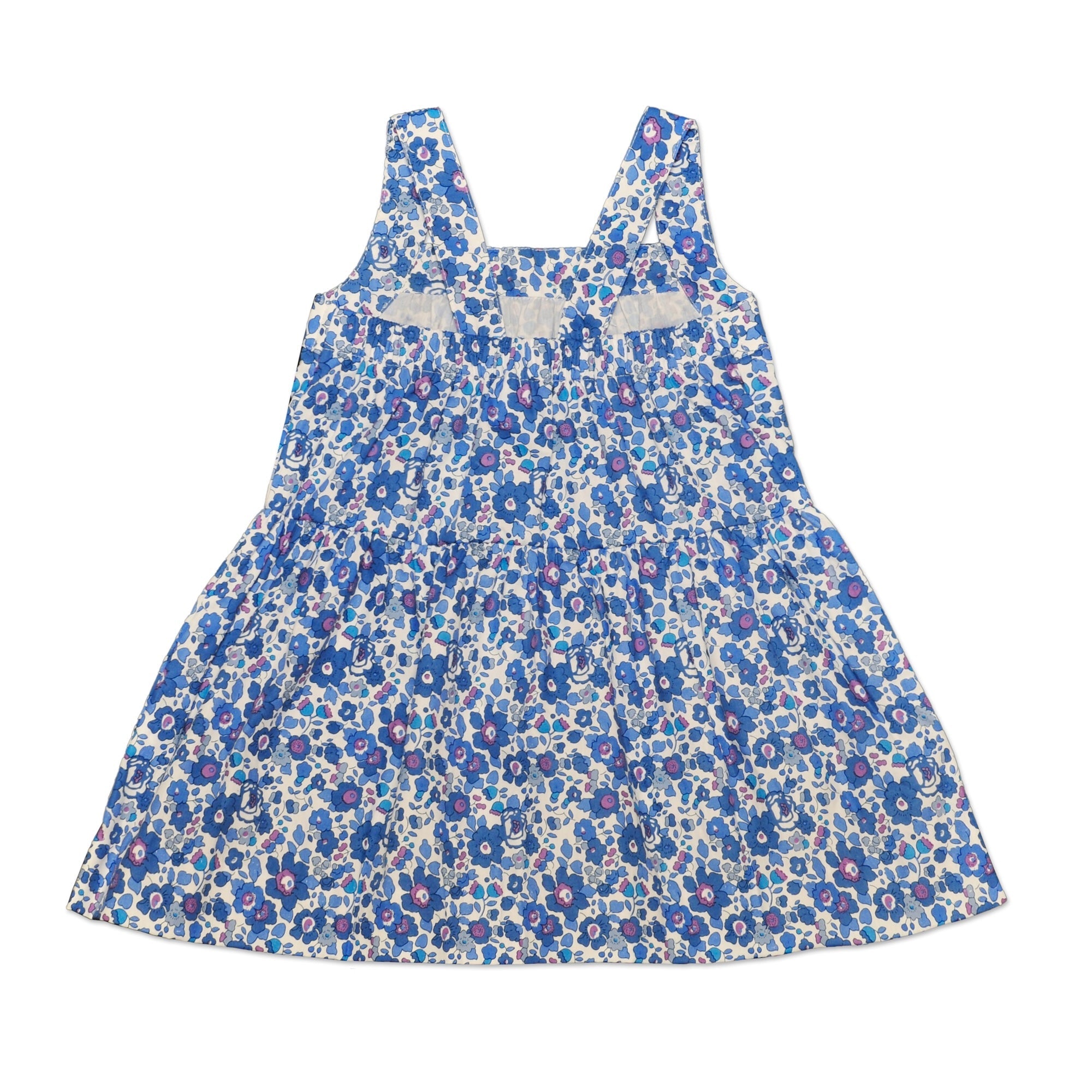 Camilla Dress In Navy And Blue Liberty Print - Cou Cou Baby