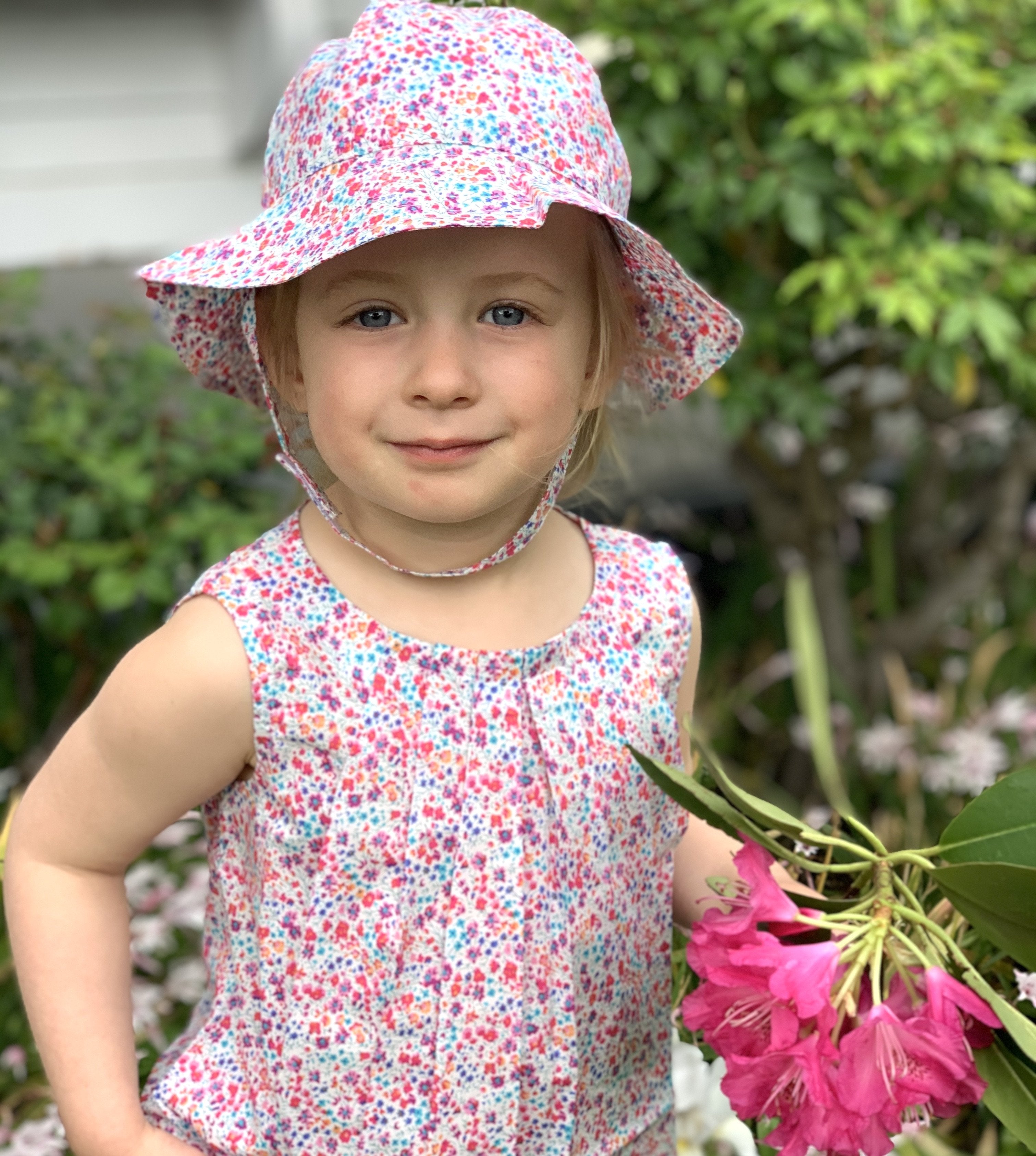 Florrie Hat In Bright Liberty Print - Cou Cou Baby