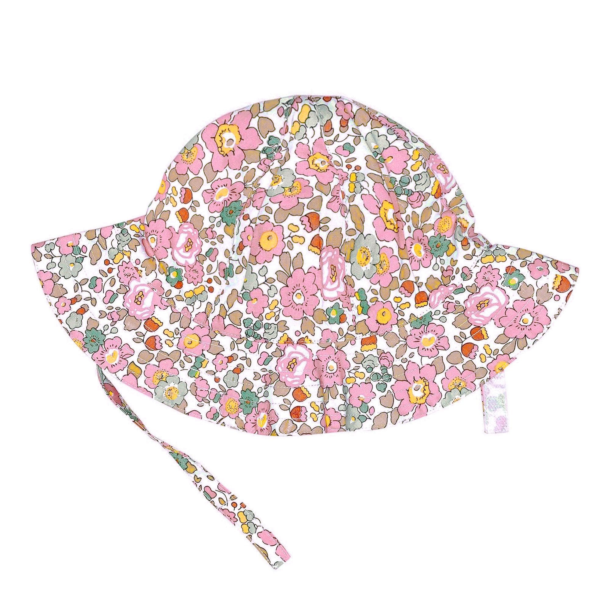 Florrie Hat In Pale Pink Liberty Print - Cou Cou Baby