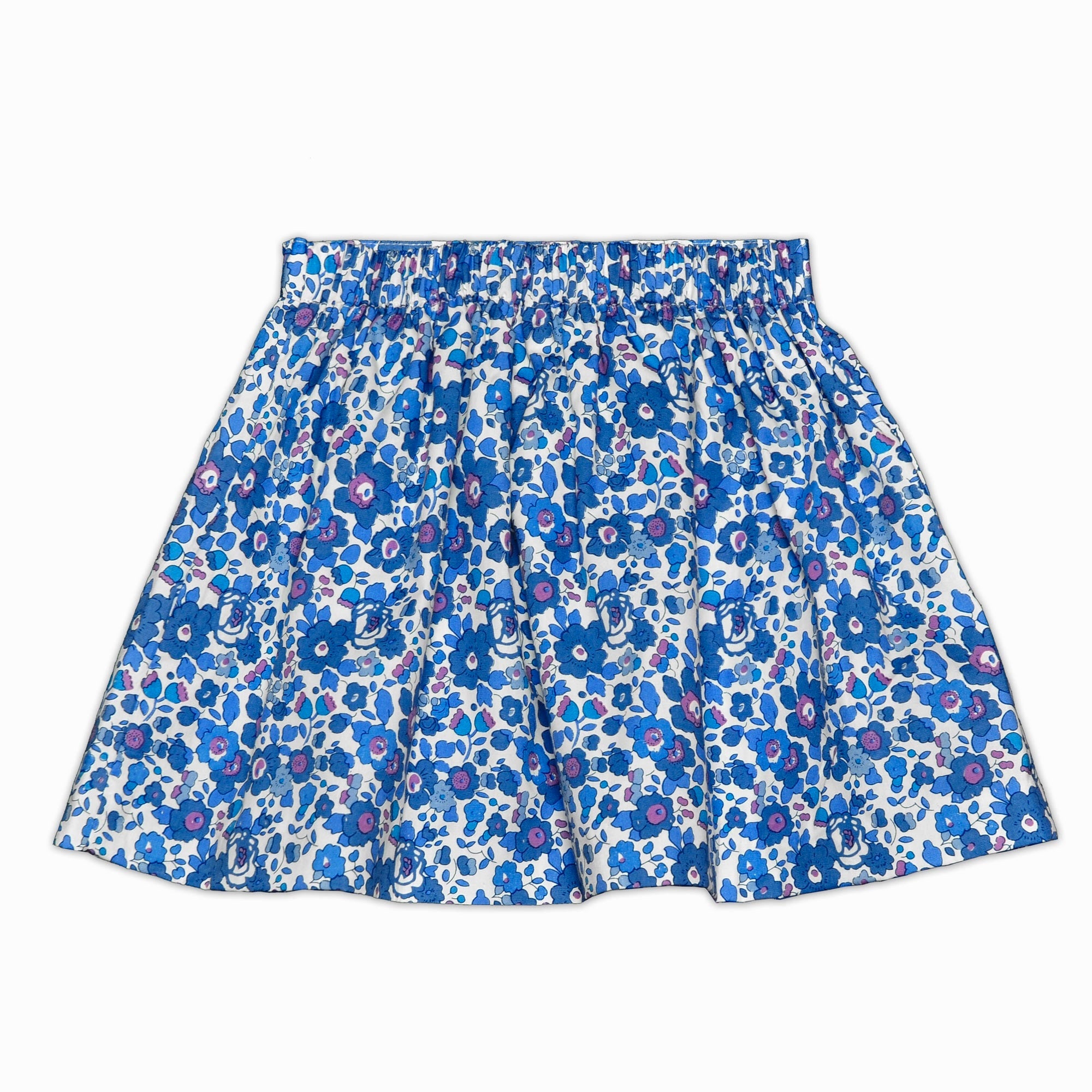 Navy Blue Liberty Print Skirt - Cou Cou Baby