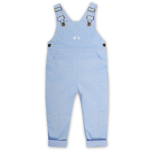 Corduroy Overalls In Pale Blue - Cou Cou Baby