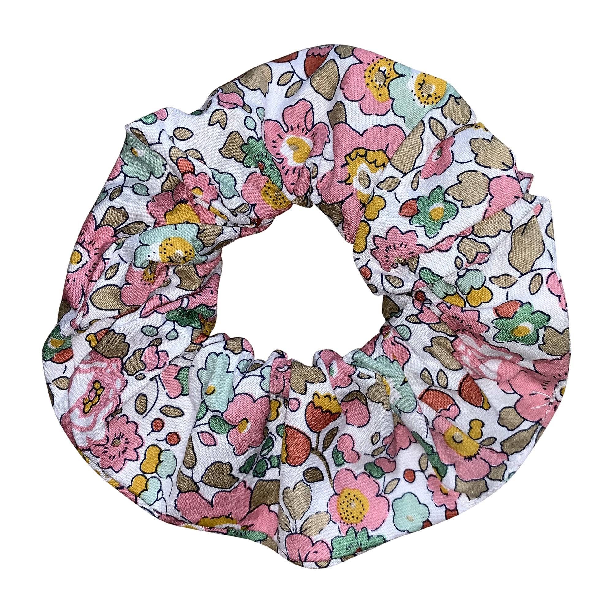 Hair Scrunchie In Pale Pink Liberty Print - Cou Cou Baby