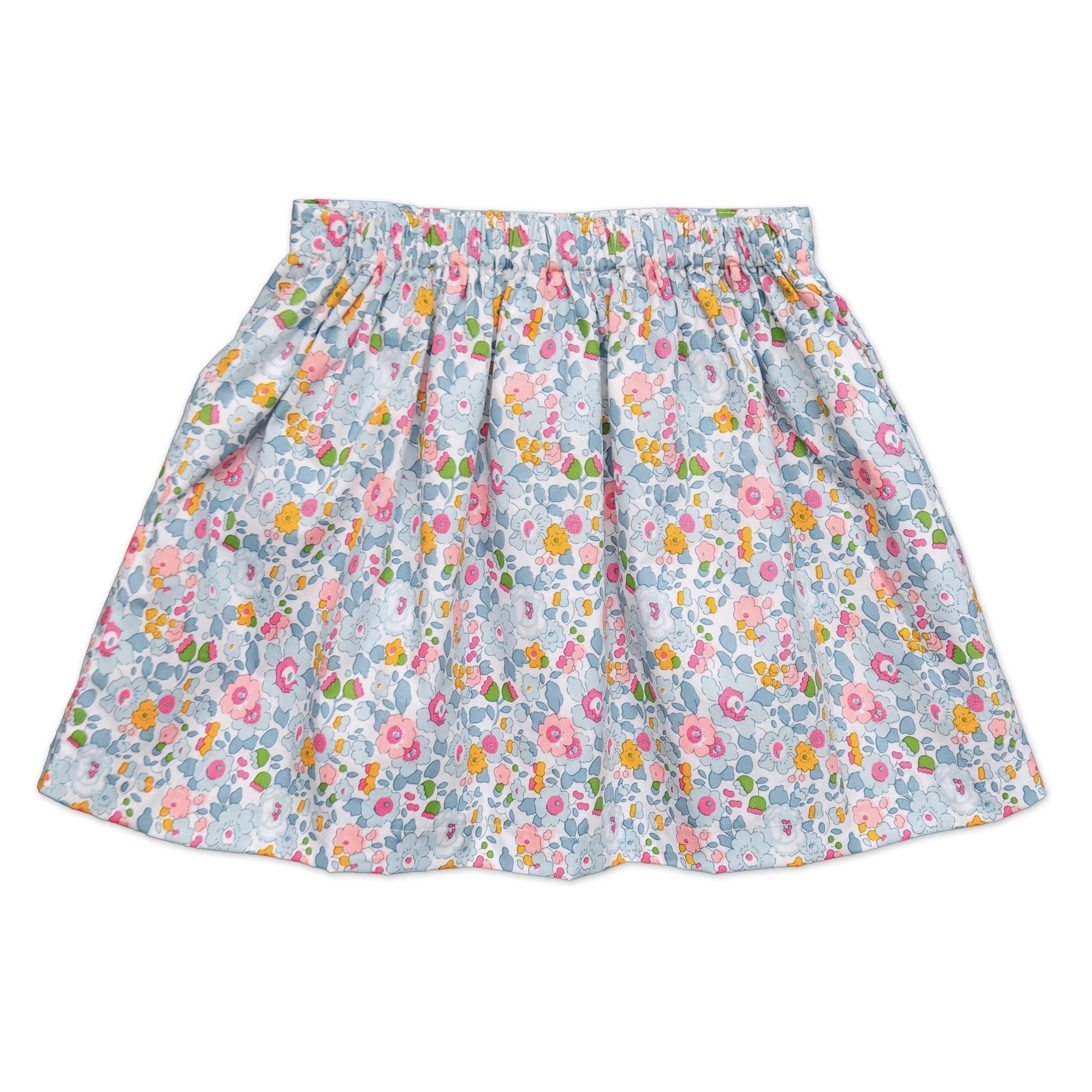 Blue Liberty Print Skirt - Cou Cou Baby