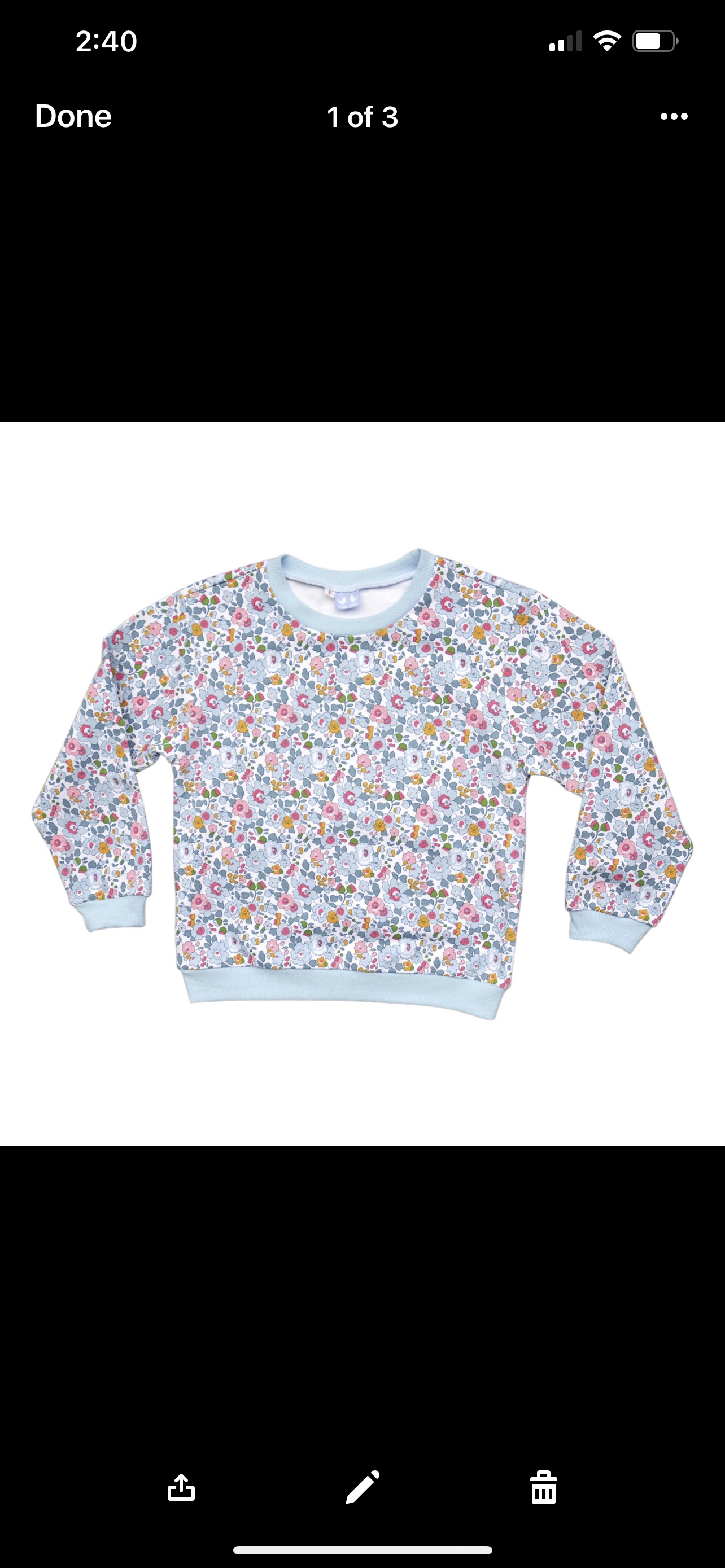 Bessie Pale Blue Liberty Print Shorts - Cou Cou Baby