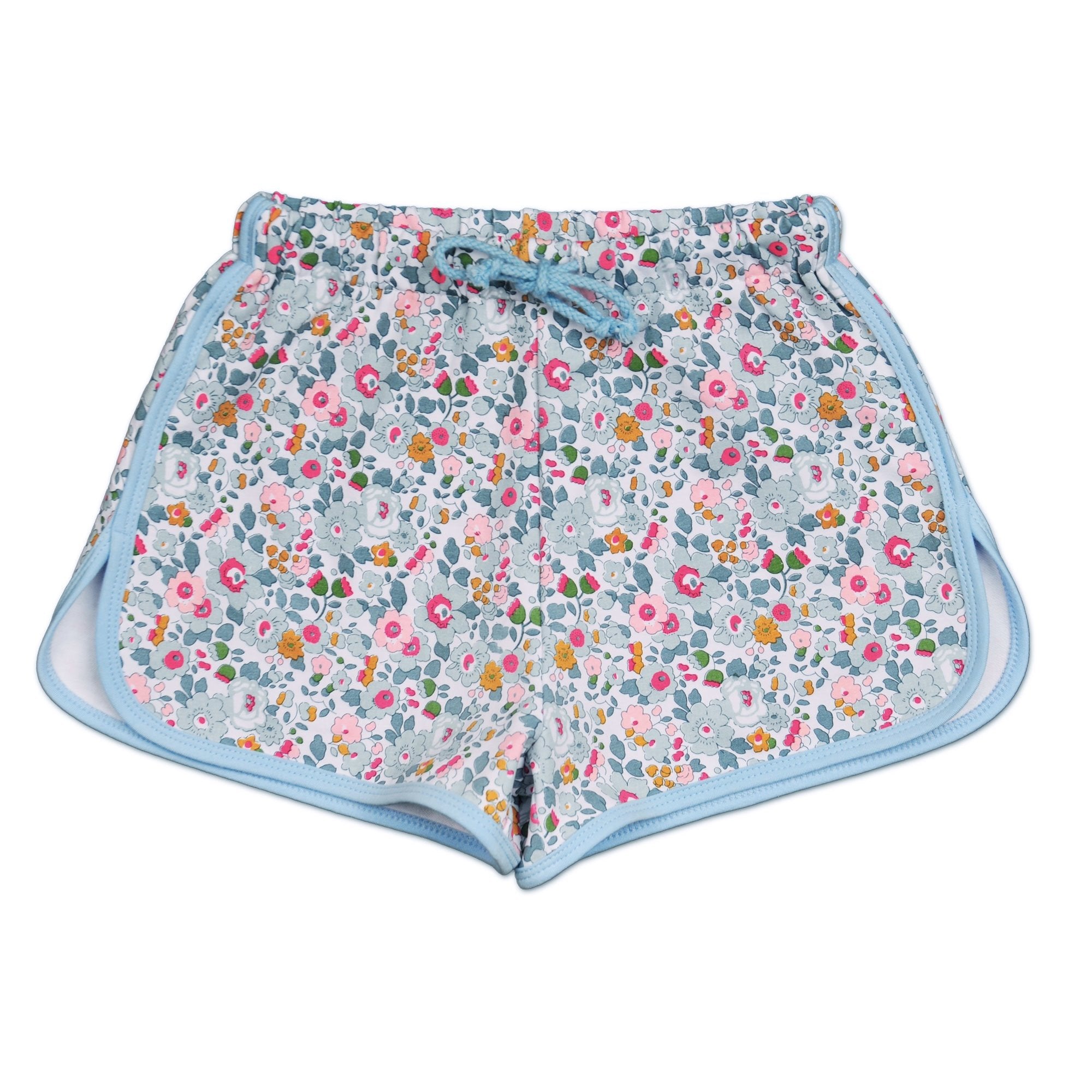 Bessie Pale Blue Liberty Print Shorts - Cou Cou Baby