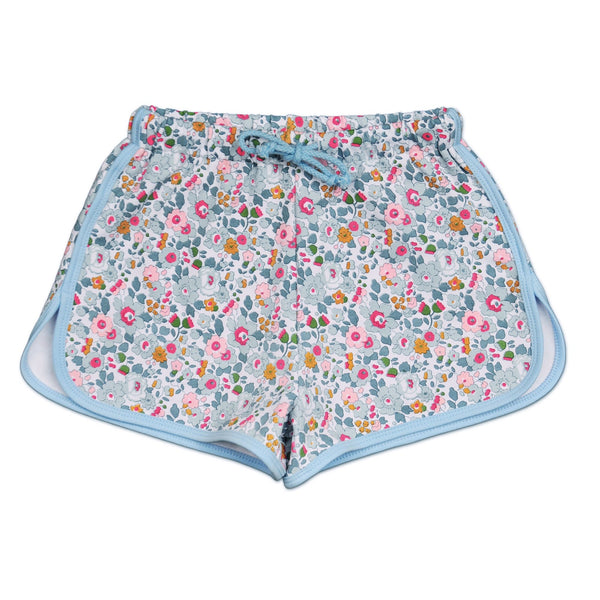 Bessie Pale Blue Liberty Print Shorts - Cou Cou Baby