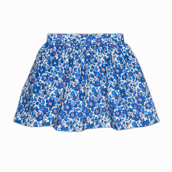 Navy Blue Liberty Print Skirt - Cou Cou Baby