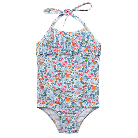 Ava Pale Blue Liberty One Piece - Cou Cou Baby