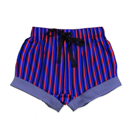 Boys Blue And Red Stripe Shorts - Cou Cou Baby