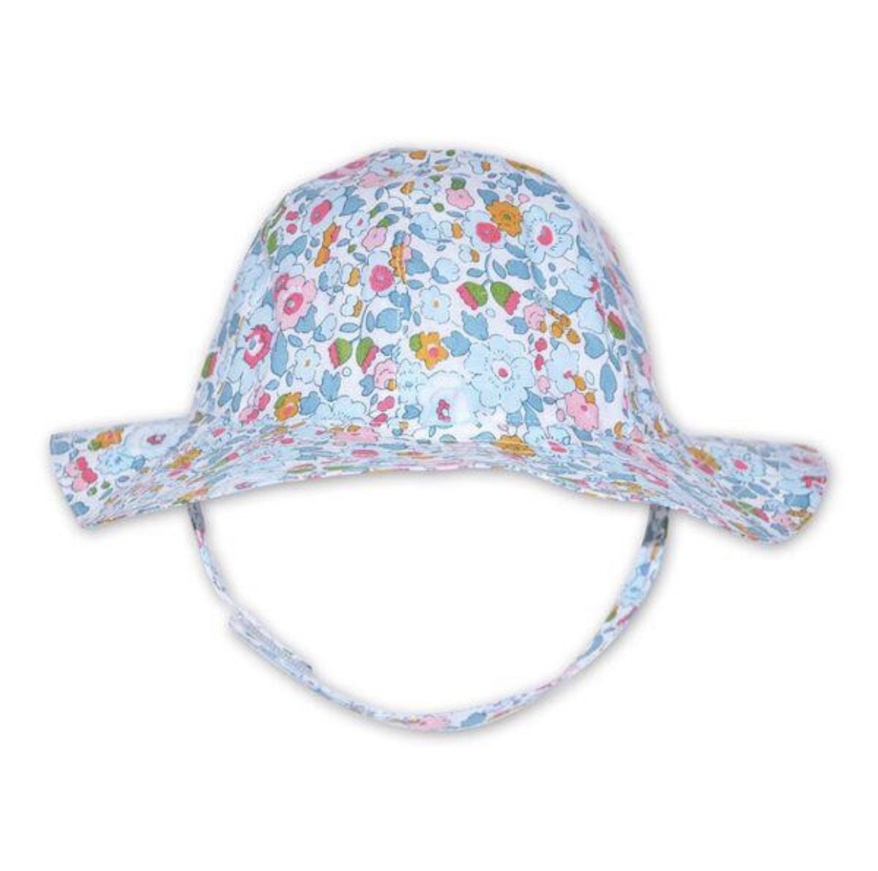 Bella Pale Blue Liberty Print Smock Dress - Cou Cou Baby