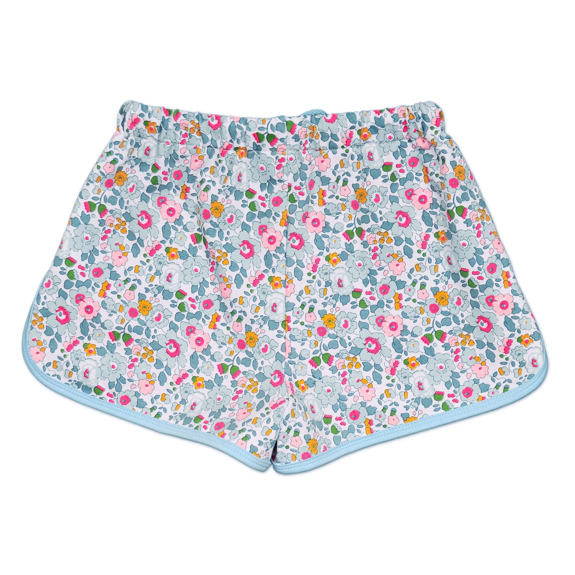 Bessie Pale Blue Liberty Print Shorts - Cou Cou Baby