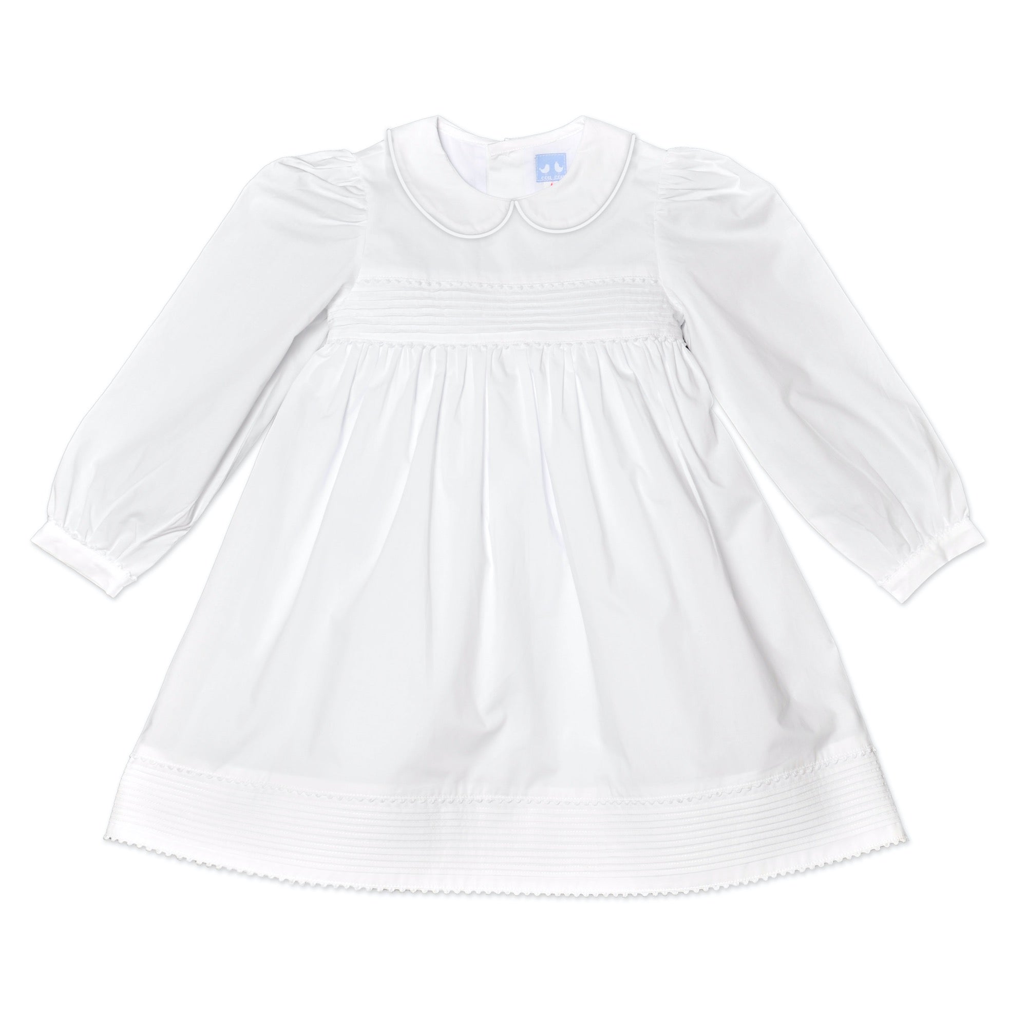 Pleated White Dress Cou Cou Baby