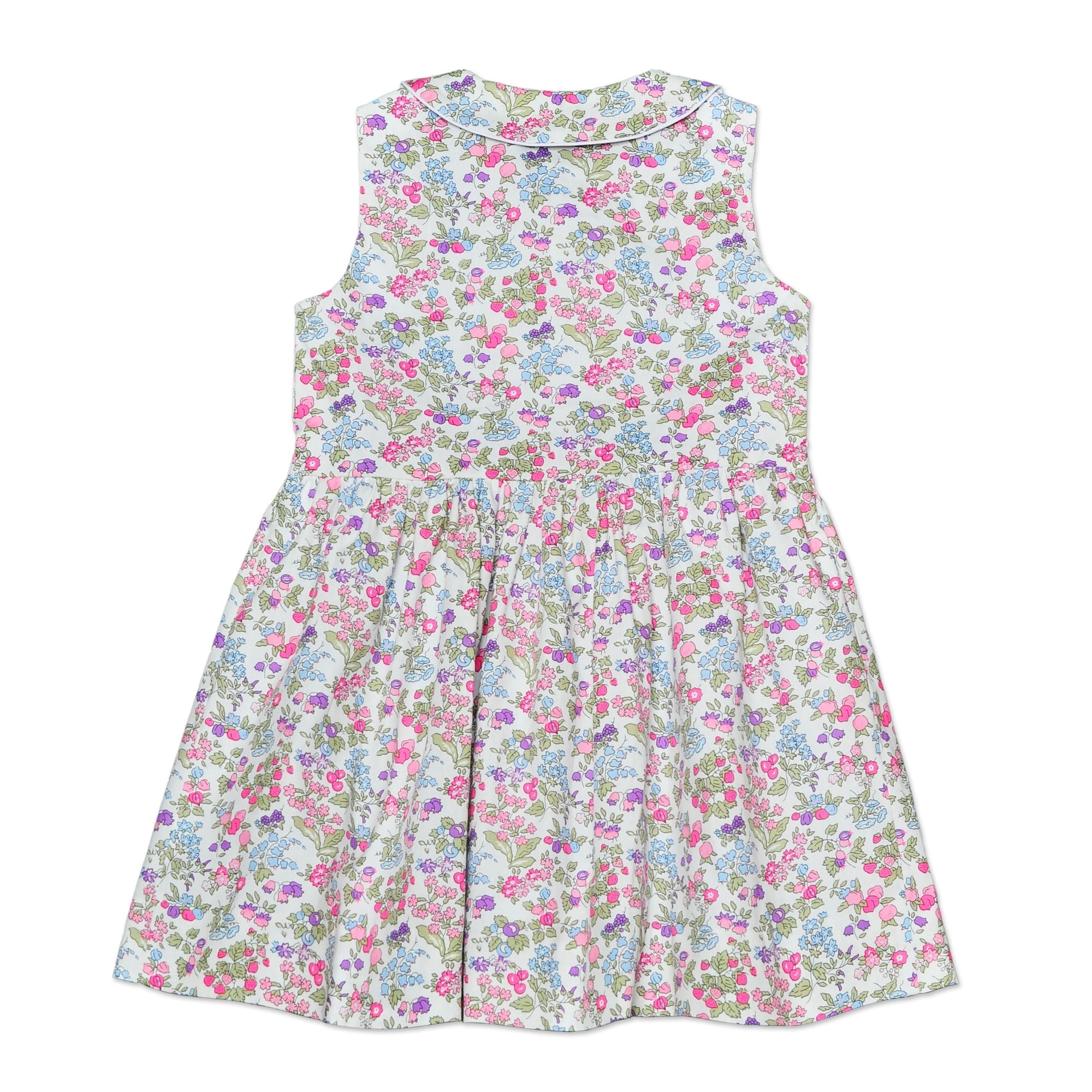 Charlotte Pink And Green Floral Dress - Cou Cou Baby