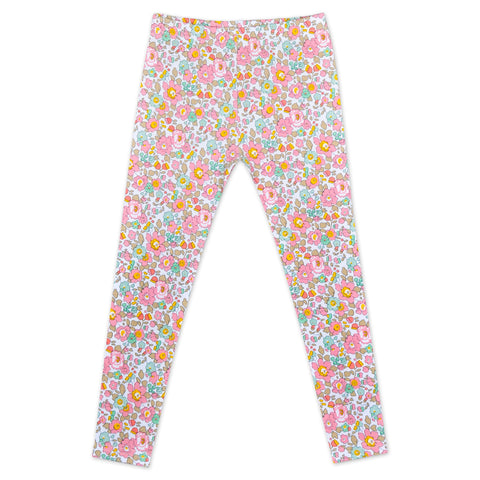 Bessie Pink Liberty Print Leggings - Cou Cou Baby