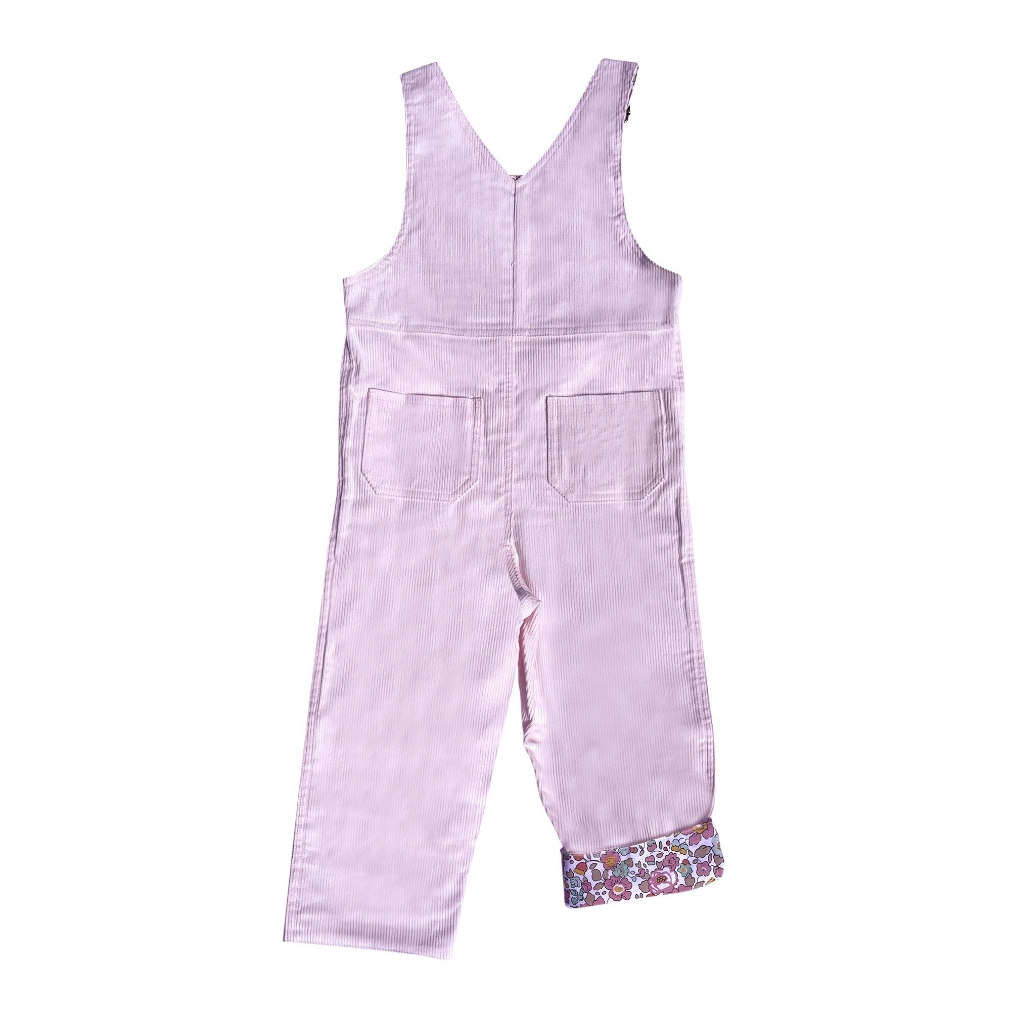 Corduroy Overalls In Pale Pink - Cou Cou Baby