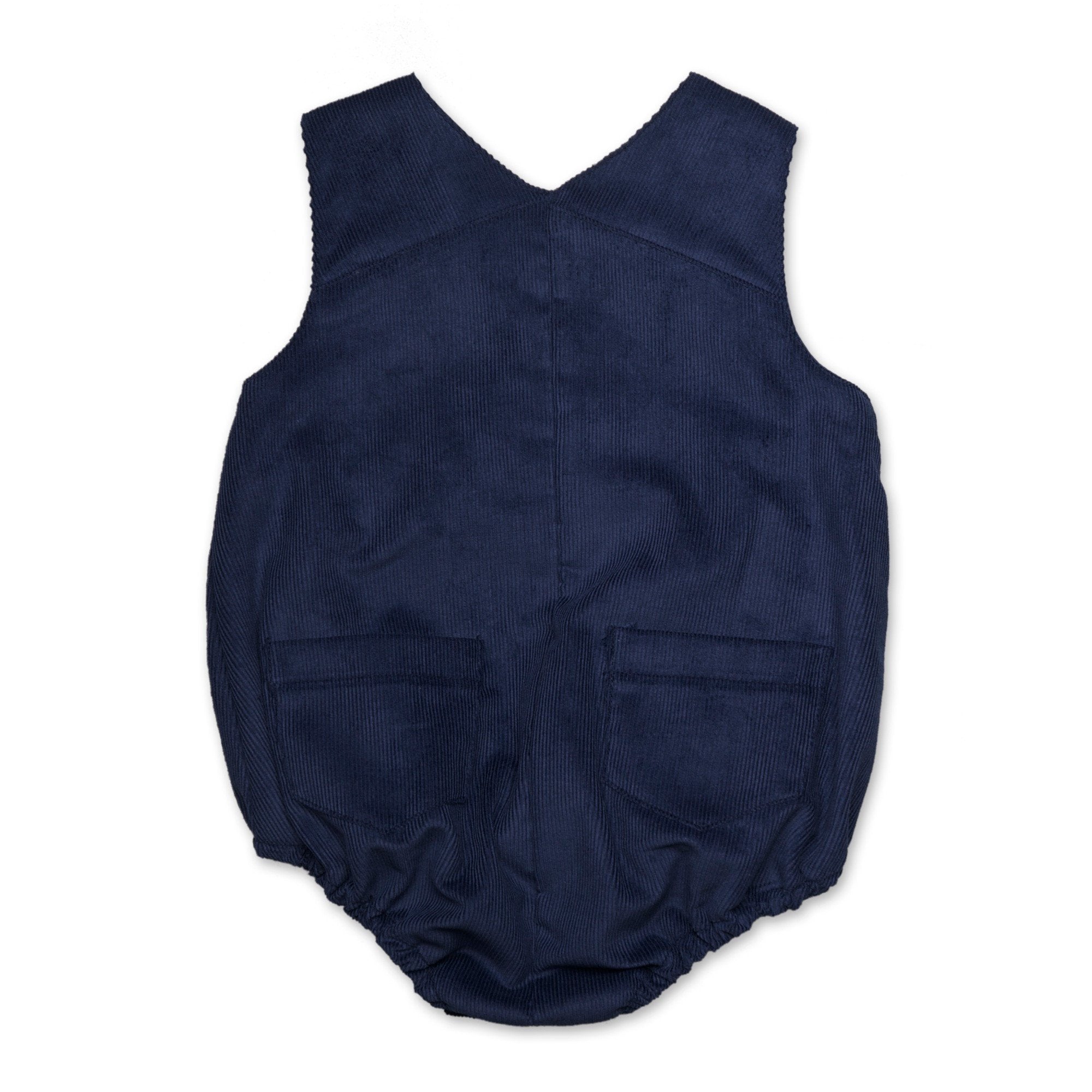 Corduroy Romper In Navy - Cou Cou Baby