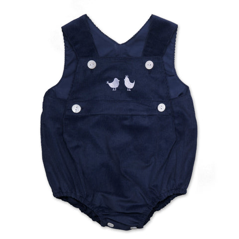 Corduroy Romper In Navy - Cou Cou Baby