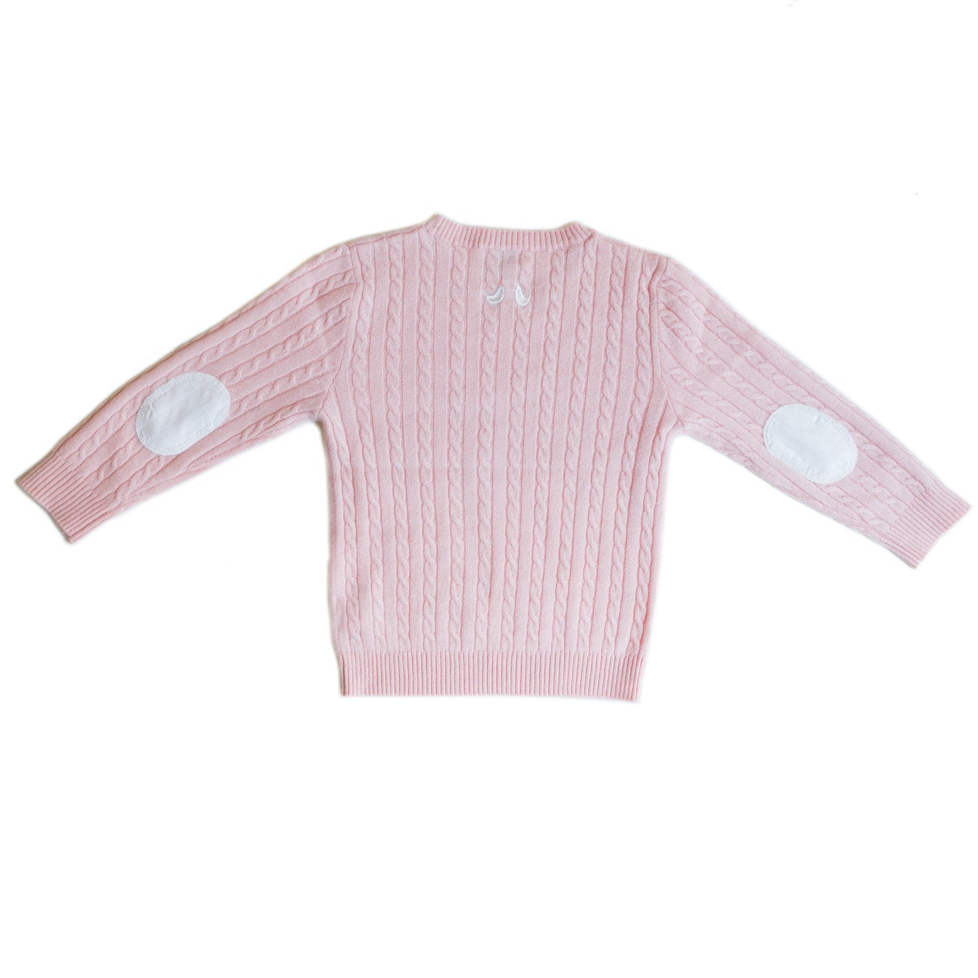 Cashmere Cable Knit Jumper In Pink - Cou Cou Baby
